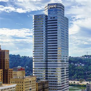 Accounting firm PwC is planning to put its name in lights at the top of One Oxford Centre in Downtown. This rendering shows what it would like.  