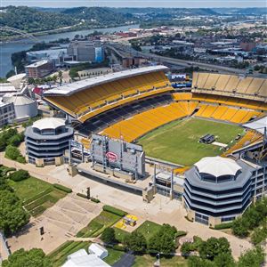 An aerial view of Heinz Field on Monday, July 11, 2022, in North Shore. Heinz Field will become Acrisure Stadium in 2022 after the Steelers sold the naming rights to a Michigan-based financial technology company for an undisclosed amount.