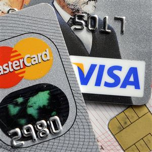This Nov. 18, 2009, file photo, shows credit and bank cards. 