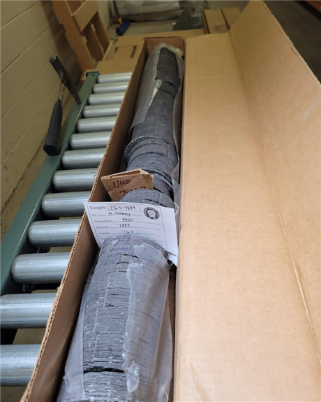 A core from Indiana County is part of the Pennsylvania Geological Survey's collection