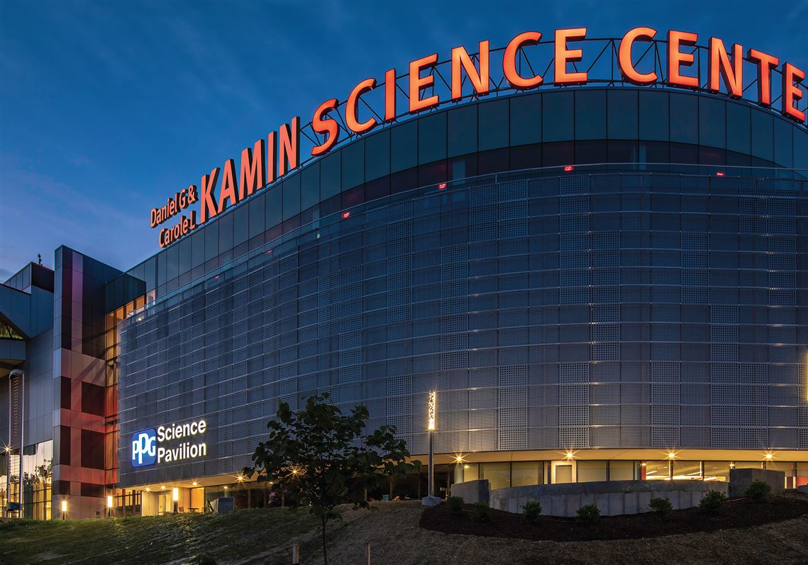 A rendering of the new Daniel G. and Carole L. Kamin Science Center sign was presented on Tuesday at a news conference about the $65 million gift.