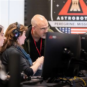 Astrobotic's mission control team in Pittsburgh monitored their damaged Peregrine lander as it hurtled through space 225,000 miles from Earth on Friday, Jan. 12, 2024. Peregrine was the North Side startup's first space mission and NASA's first trip back to the moon in 50 years.