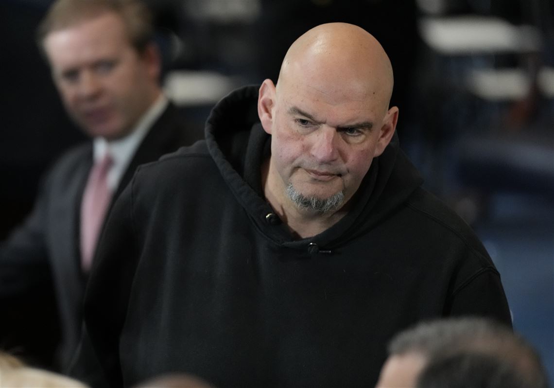 John Fetterman criticizes Democrats over 'unhinged petulance' at Trump speech | Pittsburgh Post-Gazette