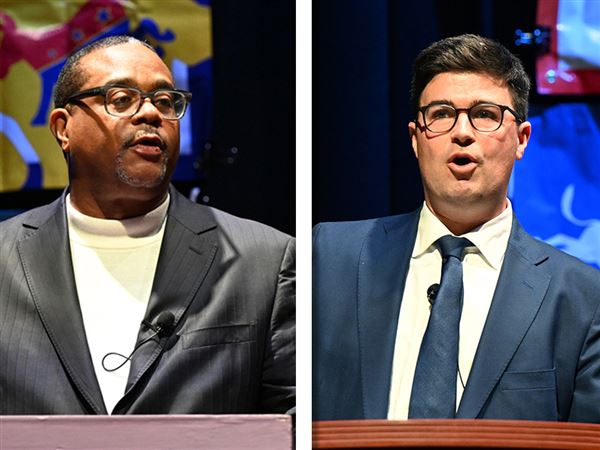 Mayor Ed Gainey and challenger Corey O'Connor