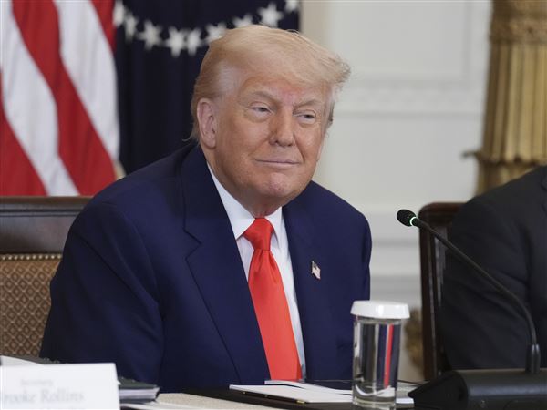President Donald Trump attends a Make America Healthy Again (MAHA) Commission Event in the East Room of the White House, Thursday, May 22, 2025, in Washington.
