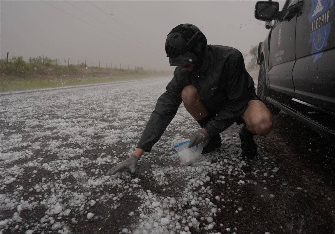 Ping, ping ping: Here's what it's like to drive into a big hailstorm in the name of science
