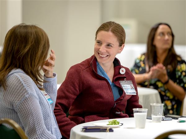 A meat-eater growing up, Allegheny General cardiology fellow Cali Clark decided to become vegetarian while she was in medical school. 