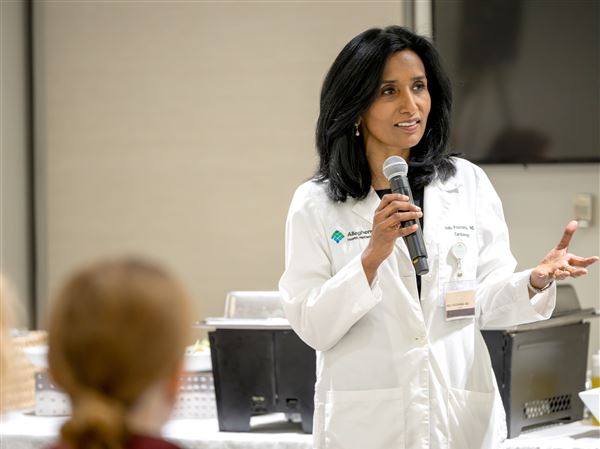 Dr. Indu Poornima, medical director of the Allegheny Health Network Women’s Heart Center, initiated a heart-health program for nurses. 