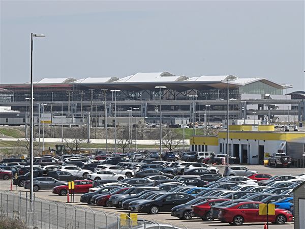 The new terminal at Pittsburgh International Airport on Friday, April 18, 2025. 