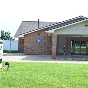 Kingdom Hall of Jehovah’s Witness building in Evans City on Wednesday, June 25, 2025. For years, mem­bers of the Zelieno­ple con­gre­ga­tion in But­ler County be­came the fo­cus of a state­wide grand jury when it was found that el­ders of the wor­ship cen­ter were alerted to al­le­ga­tions that one of its mem­bers raped and abused a young au­tis­tic girl. But the ac­cu­sa­tions were never turned over to po­lice. 