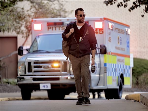 In "The Pitt," Noah Wyle portrays Dr. Michael "Robby" Robinavitch, an emergency room physician at the fictional Pittsburgh Trauma Medical Hospital. Exterior scenes are shot by Allegheny General Hospital on the North Side.