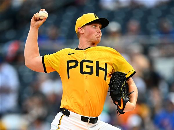 Mitch Keller #23 of the Pittsburgh Pirates pitches during the first inning against the New York Mets at PNC Park on June 27, 2025 in Pittsburgh, Pennsylvania.