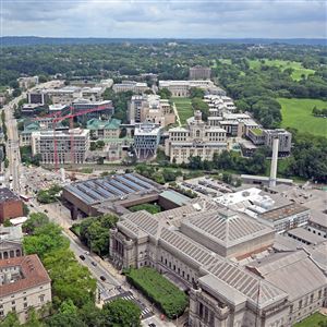 Carnegie Mellon University seen from the Cathedral of Learning in Oakland on Tuesday, July 8, 2025. 