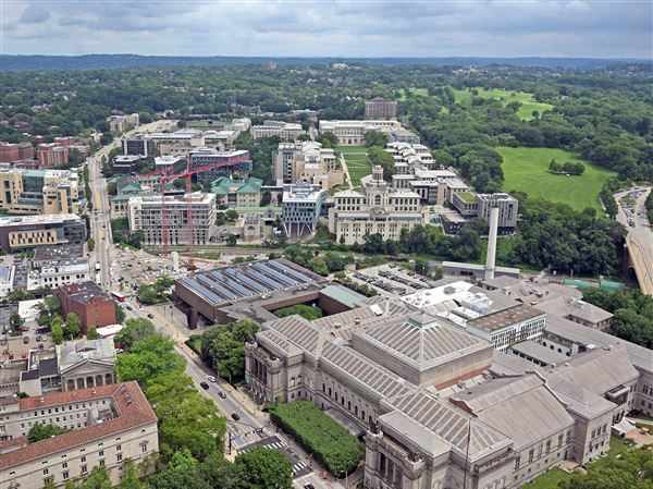 Carnegie Mellon University seen from the Cathedral of Learning in Oakland on Tuesday, July 8, 2025. 