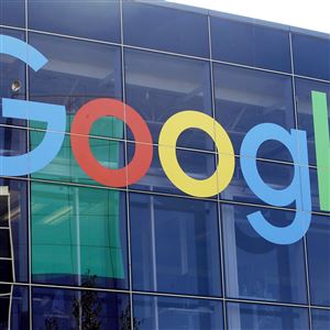 A sign is displayed on a Google building at the company's campus in Mountain View, Calif. Google will spend about $25 billion in the Pittsburgh region to build out its data center and AI infrastructure in the next two years. 
