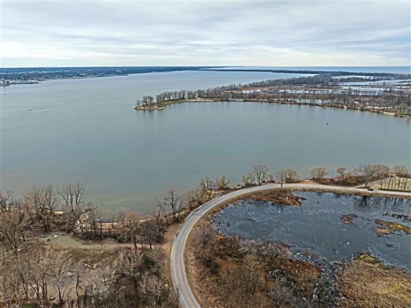 A beach on the northern tip of Presque Isle State Park on Friday, March 22, 2024, in Erie. A 17-year-old girl was found dead at the park on Sunday after drowning in the lake on Friday, officials say.