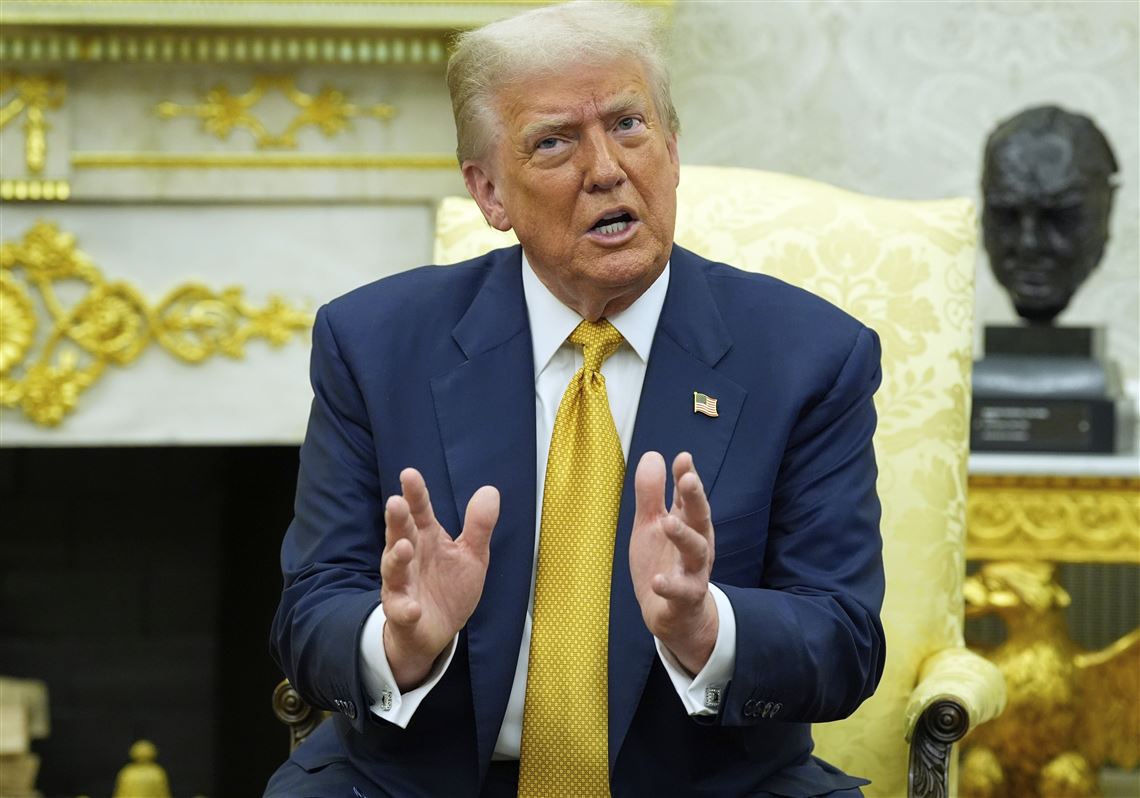 President Trump rehashes years-old grievances on Russia investigation after new intelligence report | Pittsburgh Post-Gazette