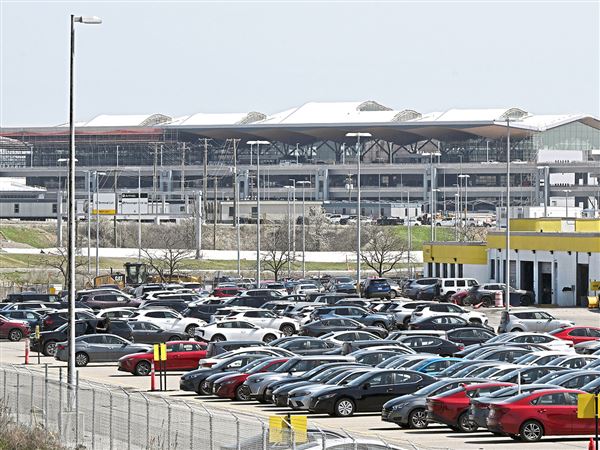 The new terminal at Pittsburgh International Airport in April. Workers contracted through Prospect Airport Services on Friday criticized their pay, benefits and working conditions.