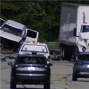 Crews investigate the scene of a fatal crash along Route 51 in Jefferson Hills on Friday, July 25, 2025.