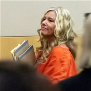 This image taken from video shows Lori Vallow Daybell during her sentencing hearing on two murder conspiracy convictions Friday in Phoenix.