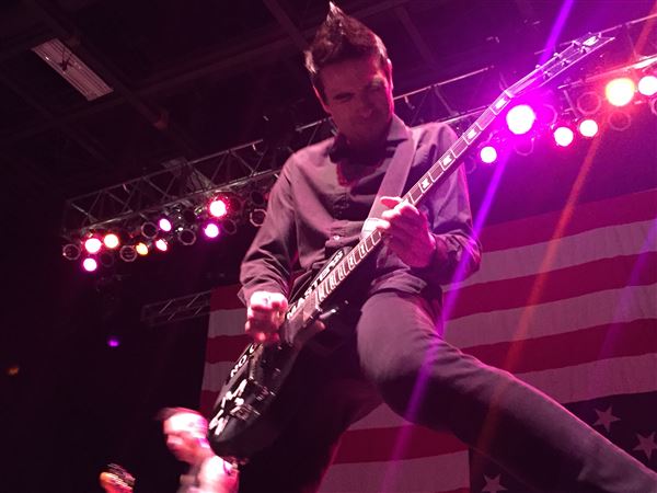 Justin Sane of Anti-Flag at Stage AE.