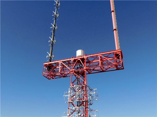 WQED-TV's antenna rests on "Cardiac Hill" in Oakland. 