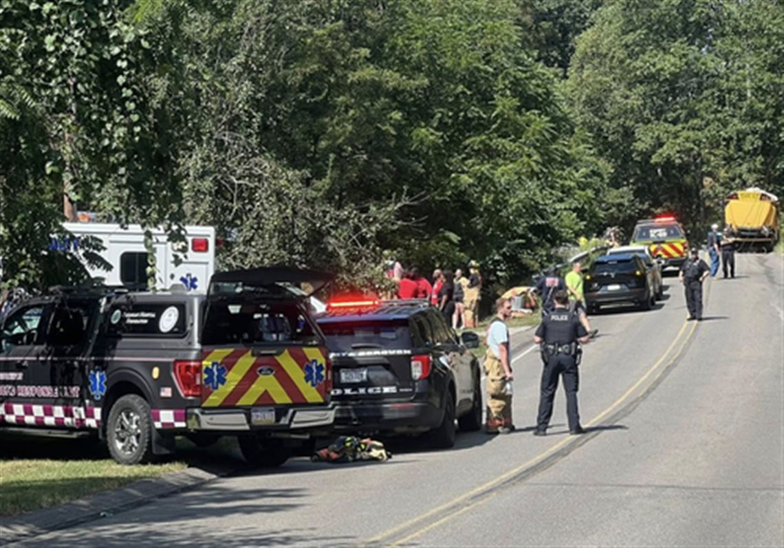 20 Aliquippa Jr. High School football players being treated for injuries after bus crash