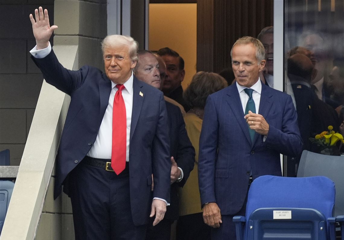 President Trump's U.S. Open visit sparks boos and long security lines |  Pittsburgh Post-Gazette