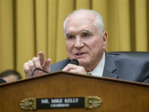 Rep. Mike Kelly, R-Pa., chairman of the House Task Force on the Attempted Assassination of Donald J. Trump, questions Secret Service Acting Director Ronald L. Rowe Jr. during a hearing on the Secret Service's security failures regarding the assassination attempts on President-elect Trump in Butler, Pa., on July 13, 2024, and West Palm Beach, Fla, on September 15, 2024, on Capitol Hill, Thursday, Dec. 5, 2024, in Washington. (AP Photo/Rod Lamkey, Jr.)