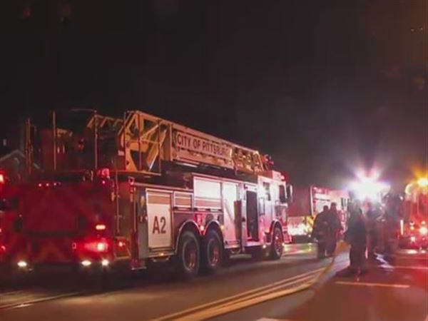 Two firefighters suffered heat-related illnesses during a house fire in Squirrel Hill on Wednesday, Sept. 24, 2025.