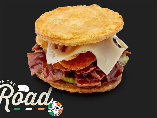 Aramark chef Rich Grab has created a special sandwich for the Steelers game against the Minnesota Vikings in Dublin’s historic Croke Park.